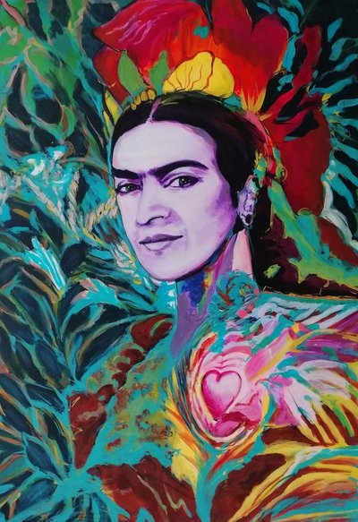 Frida Kahlo tekijältä Zaga Art Sopot