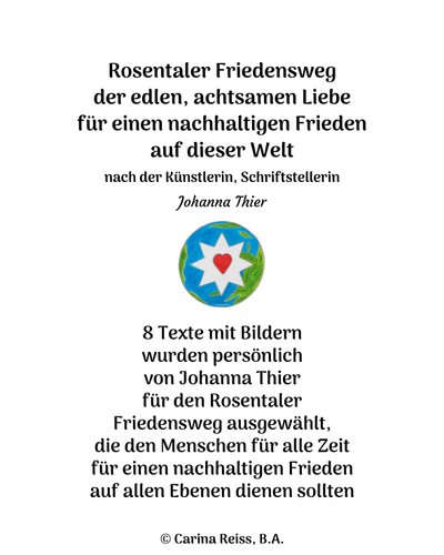 Rosentalin rauhanreitti tekijältä Johanna Thier