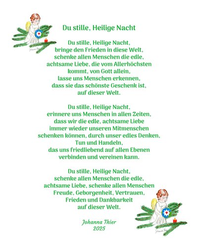 Hiljainen, pyhä yö tekijältä Johanna Thier