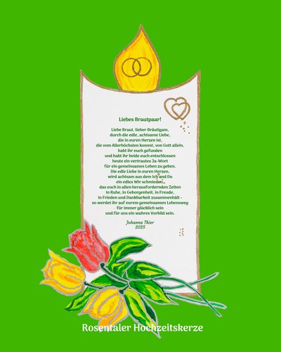 Rosental hääkynttilä tekijältä Johanna Thier