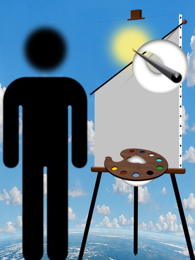 Taidemaalari ja malli (II) tekijältä Alexander Eibach