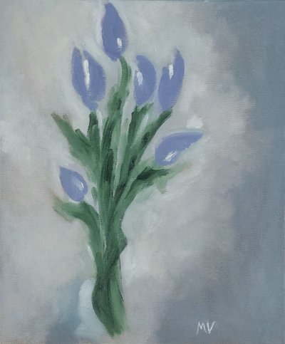 Liilat tulppaanit tekijältä M. Vet