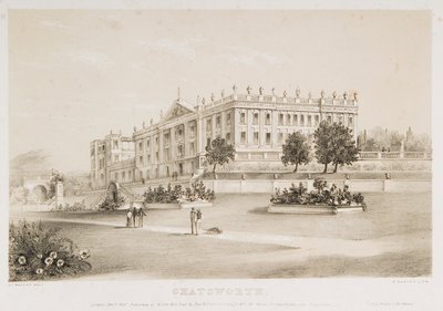 Chatsworth House, Derbyshire, 1839 tekijältä 4th Earl of Morton James Douglas