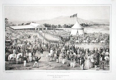Kenraali Faustin Soulouque (n.1785-1867) kruunattiin Haitin keisariksi tekijältä A. (after) Hartmann