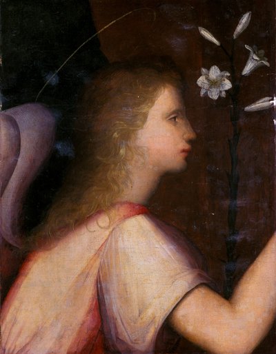 Arkkienkeli Gabriel (tempera puulla) tekijältä A. 1485 c.1525 Piccinelli