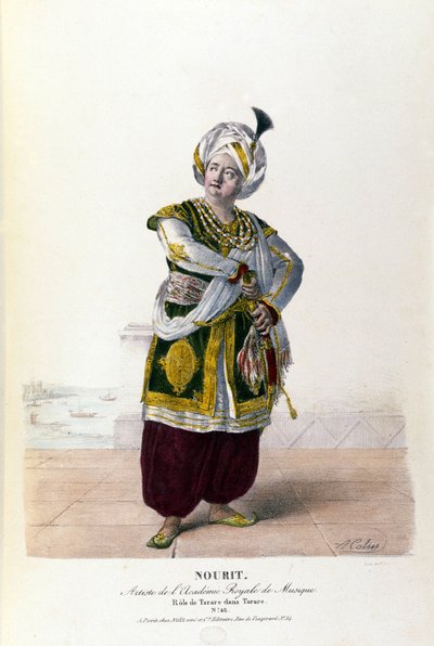Adolphe Nourit Antonio Salierin (1750 - 1825) Tarare-oopperassa. tekijältä A. Colin