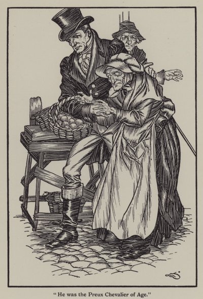 Kuvitus Charles Lambin teokseen The Essays of Elia (litho) tekijältä A. Garth Jones