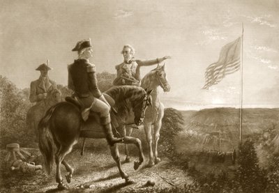 The Dawn of Peace, Morning of the Surrender of Yorktown, pubi. 1881 tekijältä A. Gilchrist Campbell