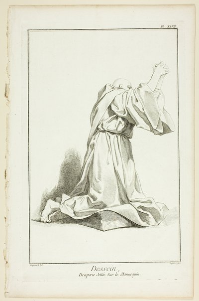 Disseny: Drapery Arranged On a Model, d