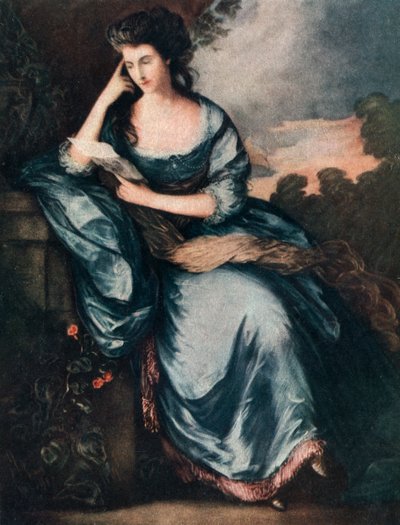 "Lady Douglas puutarhassa", 1700-luku 1912. tekijältä A James