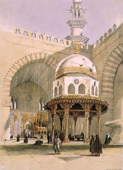 Sultan Hassanin moskeija, Kairo, pubi. 1846 (litho) tekijältä A. Margaretta Burr