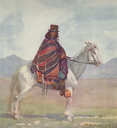 Araucanian intiaani, 1916 tekijältä A. S. Forrest