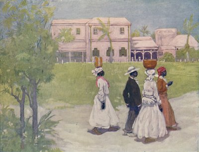 Black Going To Work, Barbados, 1916 finlandês tekijältä A. S. Forrest