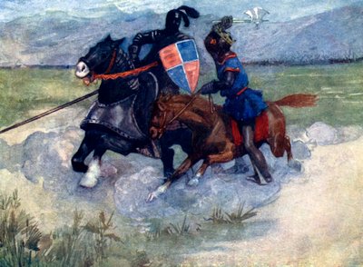 Bruce nosti taistelukirveensä korkealle ilmaan..., 1314, 1905 tekijältä A. S. Forrest