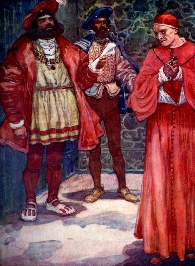 Henry lähetti Wolseyn pois oikeudesta, c1529, 1905. tekijältä A. S. Forrest
