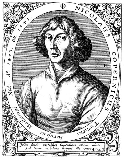 Nicolaus Copernicus, puolalainen tähtitieteilijä, 1645 tekijältä A. de Bry