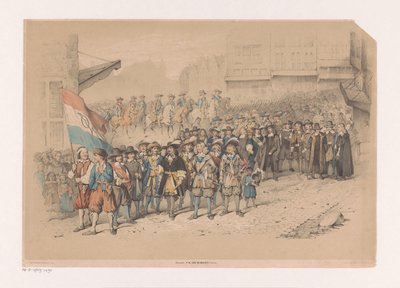 Historiallinen kulkue V.O.C. tekijältä A. van Groeneveldt