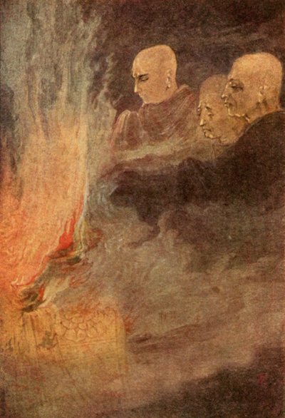 Viimeinen julkaisu (väri litho) tekijältä Abanindranath Tagore