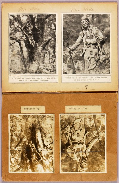 Britische Scharfschützen-Tarnung (frühe Bilder), Studienmappe für das Buch Concealing Coloration in the Animal Kingdom tekijältä Abbott Handerson Thayer