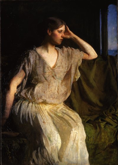 Nainen kreikkalaisessa mekossa, n. 1894 tekijältä Abbott Handerson Thayer