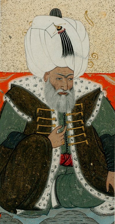 Bayezid II, Ottomaanien valtakunnan sulttaani, n. 1710 tekijältä Abdulcelil Levni