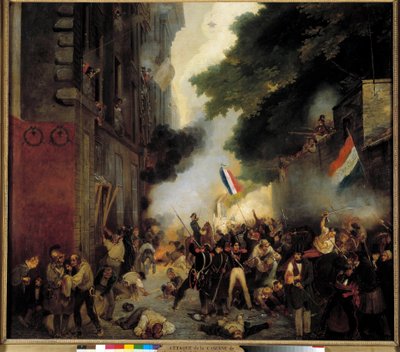 Vuoden 1830 vallankumouksen jakso, heinäkuun päivä: Babylon Streetin kasarmihyökkäys 29. heinäkuuta tekijältä Abel Lordon