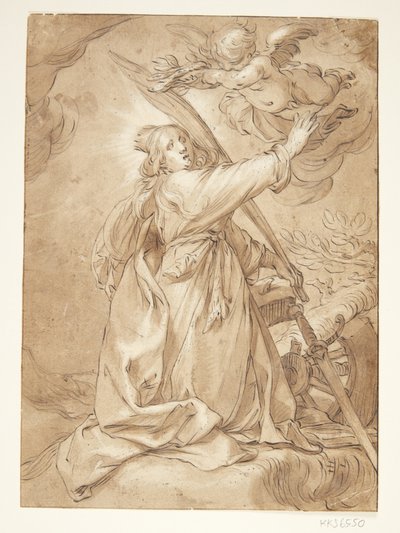 Catharina marttyyrina tekijältä Abraham Bloemaert