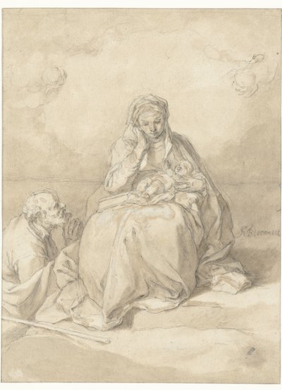 Pyhä perhe tekijältä Abraham Bloemaert