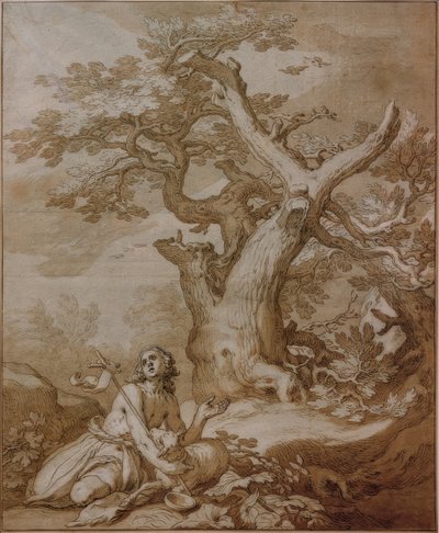 Johannes Kastaja luonnossa tekijältä Abraham Bloemaert