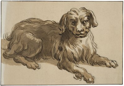 Pitkäkarvainen koira tekijältä Abraham Bloemaert