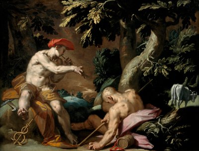 Mercury, Argus ja Io, noin 1592 tekijältä Abraham Bloemaert