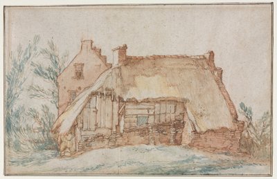 Talonpojan mökki (recto) tekijältä Abraham Bloemaert