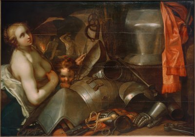 Venus ja Cupid tulivuoren takomossa tekijältä Abraham Bloemaert