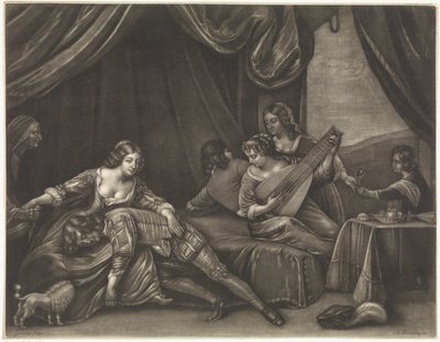 Tuhlaajapoika bordellissa tekijältä Abraham Bloteling (possibly)