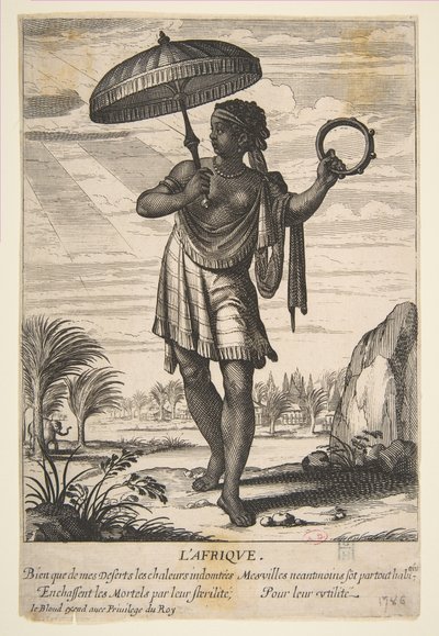 Afrikka, 1600-luvun puoliväli. tekijältä Abraham Bosse
