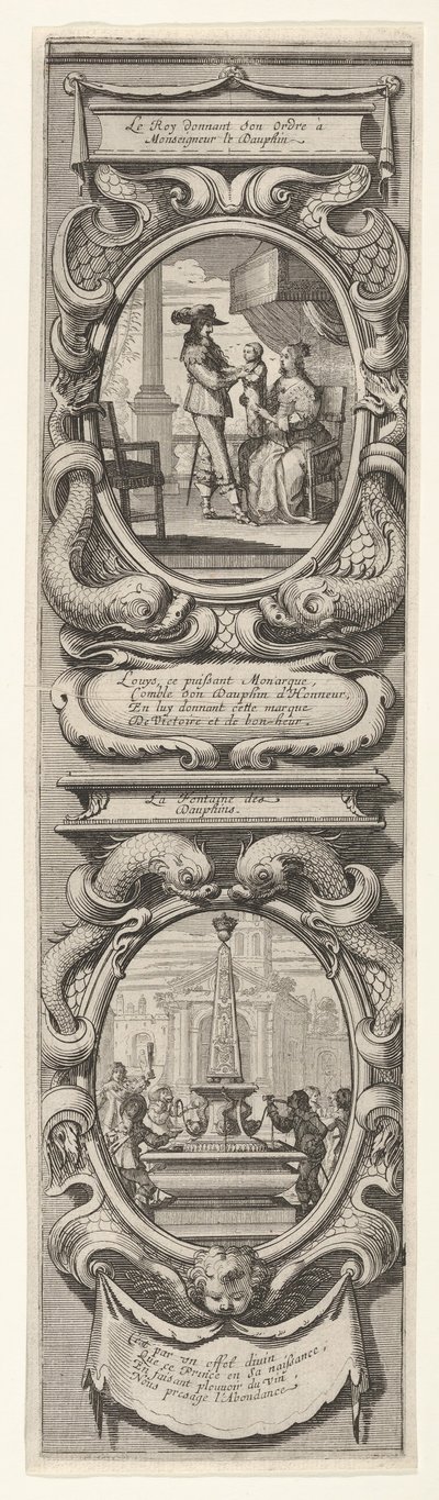 Allegoriat Dauphinin syntymän kunniaksi, n. 1638. tekijältä Abraham Bosse