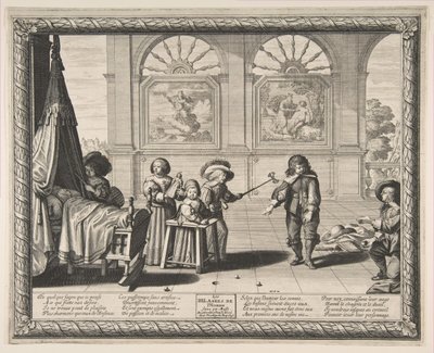 Lapsuus, 1636. tekijältä Abraham Bosse