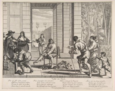 Vaatteiden kerjäläiset, 1635. tekijältä Abraham Bosse