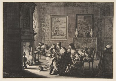 Tyhmät neitsyet nukkuvat Tyhmät neitsyet nukkumassa odottamassa Lepon saapumista..., n. 1635. tekijältä Abraham Bosse
