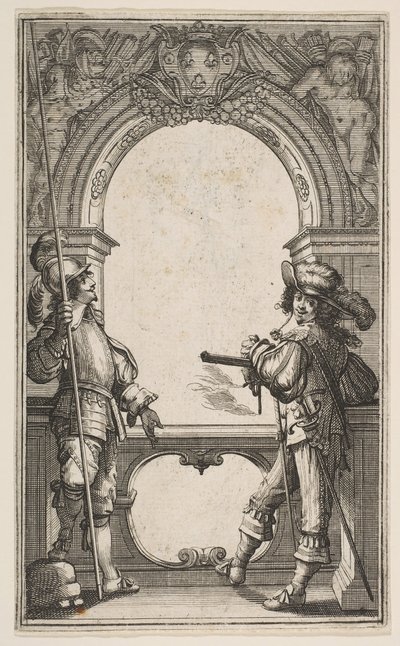 Ranskan kaartin etukappale, 1632. tekijältä Abraham Bosse