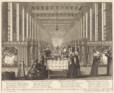Pariisin Hôpital de la Charitén sairastupa tekijältä Abraham Bosse