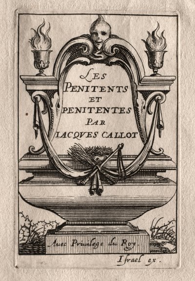 The Penitents: Frontispiece. tekijältä Abraham Bosse