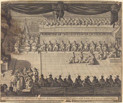 Tapaaminen Fontainebleaun kappelissa tekijältä Abraham Bosse