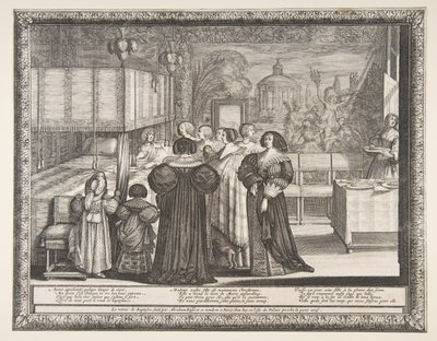 Paluu ristiäisistä 1633. tekijältä Abraham Bosse