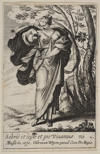 Temperance, 1636. tekijältä Abraham Bosse