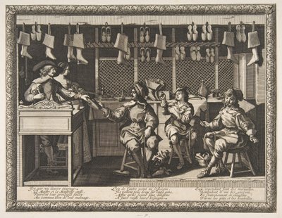 Suutarit Le Savetier, n. 1632-33. tekijältä Abraham Bosse