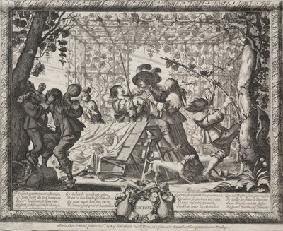 Neljä vuodenaikaa: Syksy, 1635. tekijältä Abraham Bosse