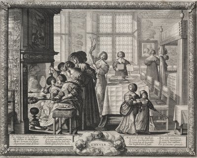 Neljä vuodenaikaa: Talvi, 1635. tekijältä Abraham Bosse