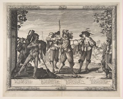 The Hotpot Carried to the Newlyweds, tai The Racket, n. 1633. tekijältä Abraham Bosse