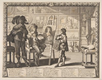 Taidemaalari, n. 1642. tekijältä Abraham Bosse